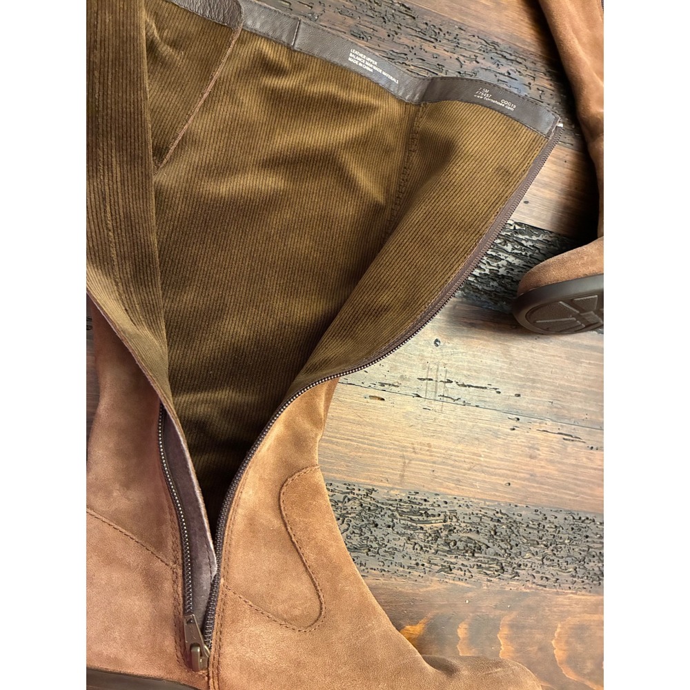 Born Cotto Boots Knee High Suede Low Heel Women's Size 7.5 Tie Up Detail Tall - Picture 6 of 6